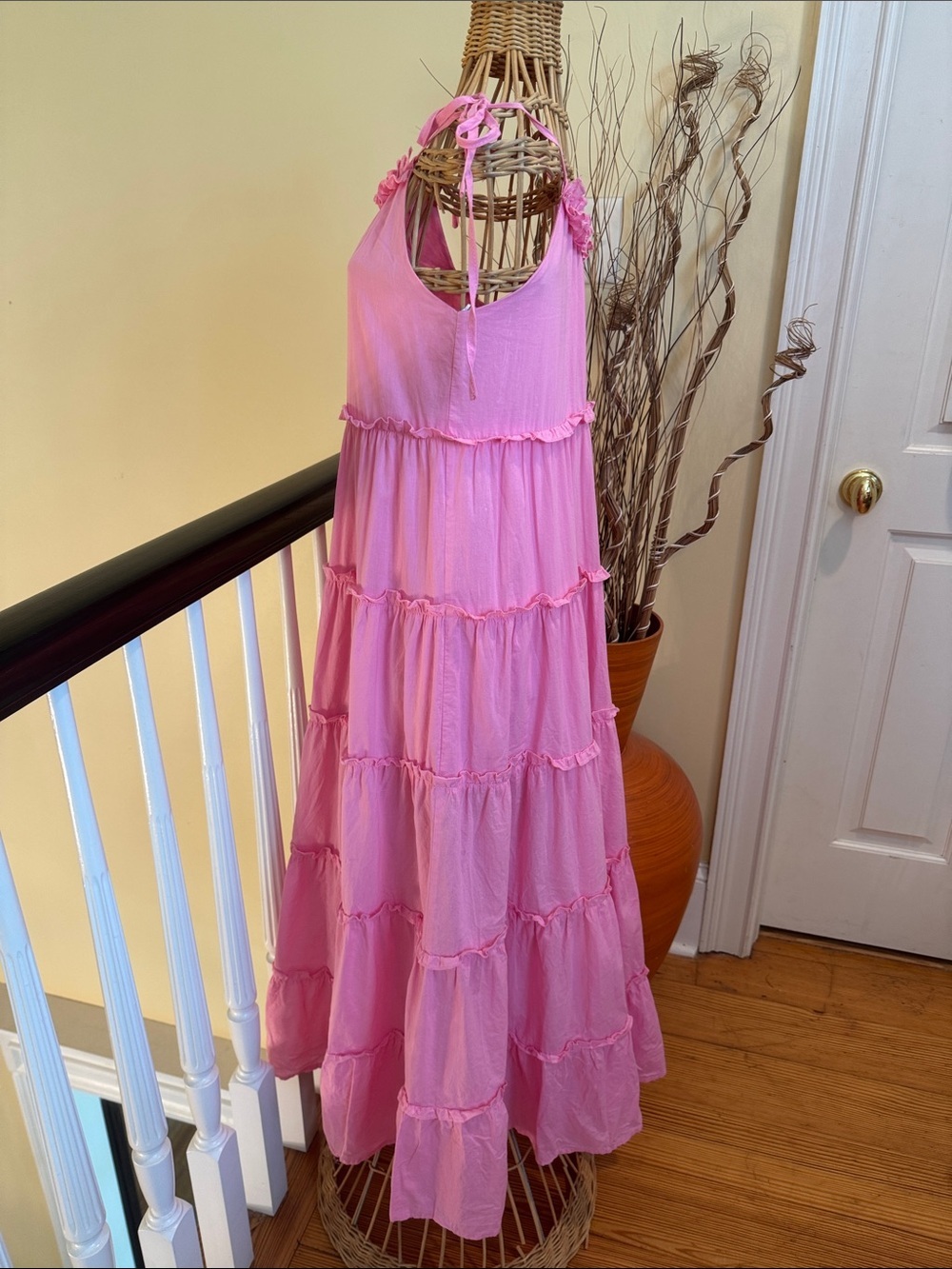Charlie Holiday pink cotton dress designed in Australia - Picture 3 of 9